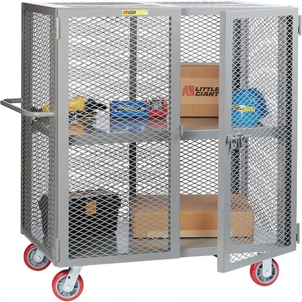Little Giant - Lockers Type: Heavy Duty Mesh Security Cabinet Number of Tiers: 2 - Industrial Tool & Supply