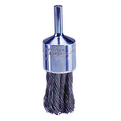 3/4″ Knot Wire End Brush, .014″ Steel Fill, Retail Pack - Industrial Tool & Supply