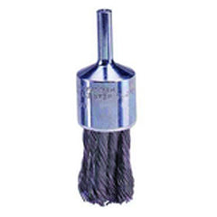 3/4″ Knot Wire End Brush, .014″ Steel Fill, Retail Pack - Industrial Tool & Supply
