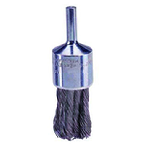 3/4″ Knot Wire End Brush, .020″ Steel Fill, Retail Pack - Industrial Tool & Supply