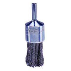 3/4″ Knot Wire End Brush, .020″ Steel Fill, Retail Pack - Industrial Tool & Supply