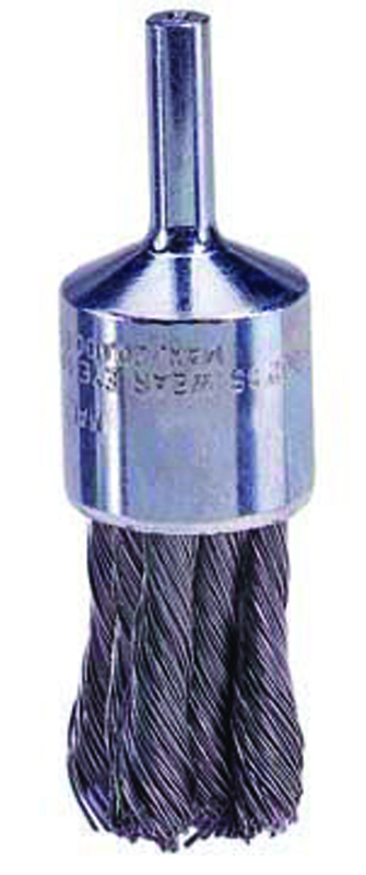 3/4'' Diameter - Knot Type Stainless End Brush - Industrial Tool & Supply