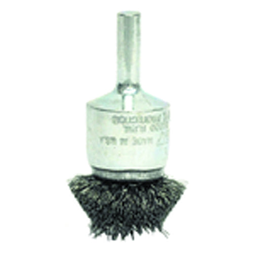 1″ Diameter - Steel Wire Flared End Brush - Industrial Tool & Supply