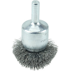 1 1/2″ Diameter - Steel Wire Flared End Brush - Industrial Tool & Supply