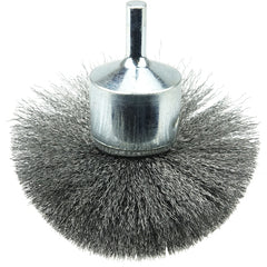 3″ Diameter - Steel Wire Flared End Brush - Industrial Tool & Supply