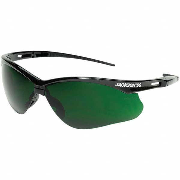 Jackson Safety - Safety Glasses Type: Welding Lens Color Family: Green - Industrial Tool & Supply