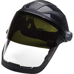 Jackson Safety - Nylon Gray Ratchet Adjustment Face Shield - Industrial Tool & Supply
