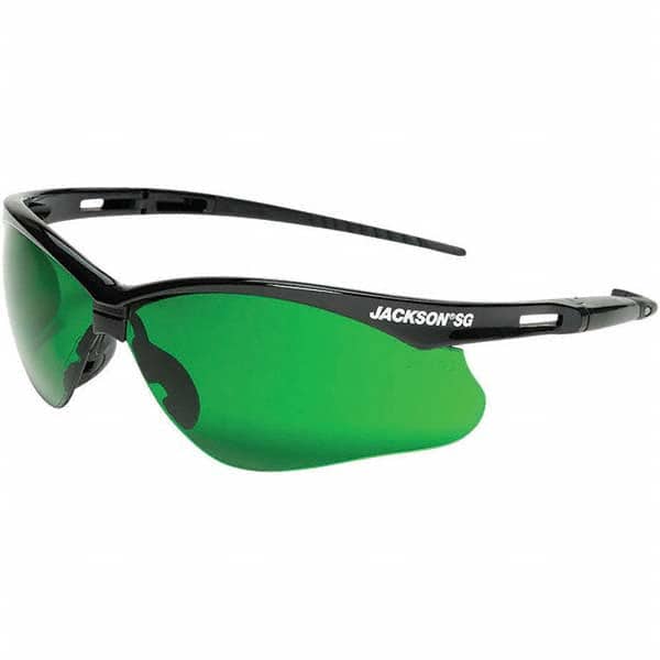 Jackson Safety - Safety Glasses Type: Welding Lens Color Family: Green - Industrial Tool & Supply