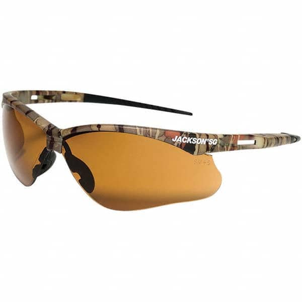 Jackson Safety - Safety Glasses Type: Safety Lens Color Family: Brown - Industrial Tool & Supply
