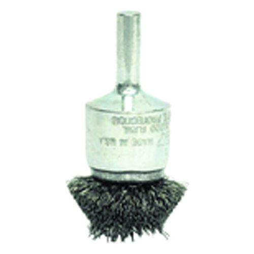 1″ Diameter - Steel Wire Flared End Brush - Industrial Tool & Supply