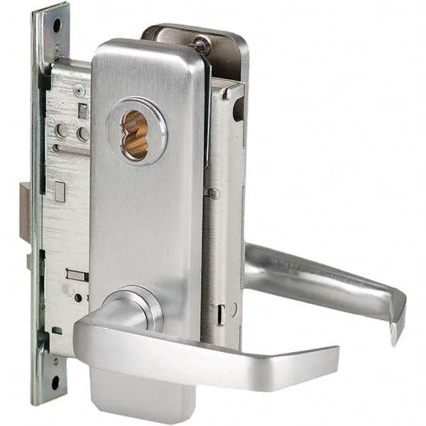 Best - Office Lever Lockset for 1-3/4" Thick Doors - Industrial Tool & Supply