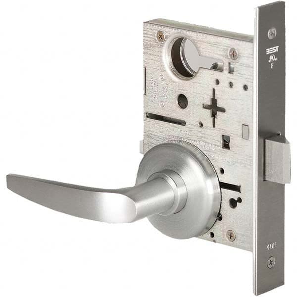 Best - Passage Lever Lockset for 1-3/4" Thick Doors - Industrial Tool & Supply