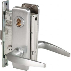 Best - Office Lever Lockset for 1-3/4" Thick Doors - Industrial Tool & Supply