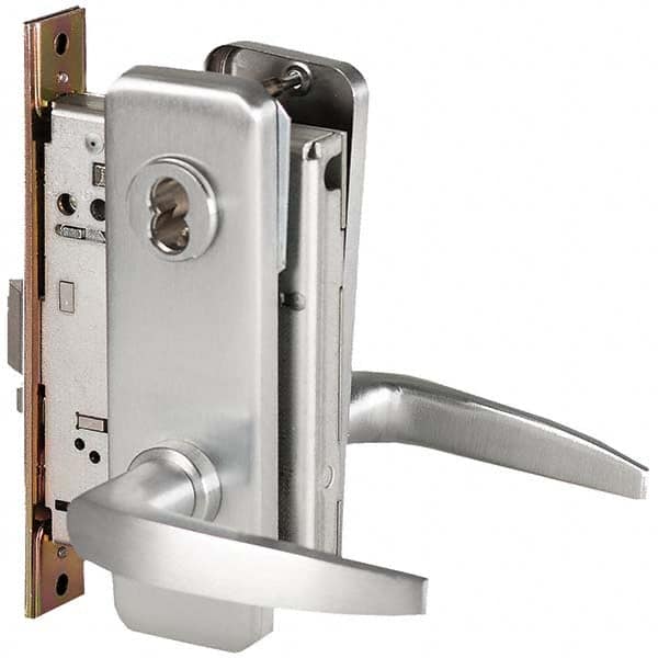 Best - Office Lever Lockset for 1-3/4" Thick Doors - Industrial Tool & Supply