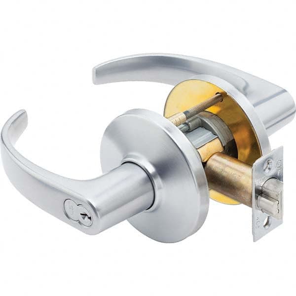 Best - Entrance Lever Lockset for 1-3/4 to 2-1/4" Thick Doors - Industrial Tool & Supply