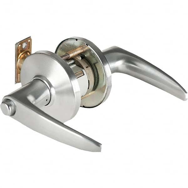 Best - Passage Lever Lockset for 1-3/4 to 2-1/4" Thick Doors - Industrial Tool & Supply