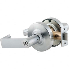 Schlage - Privacy Lever Lockset for 1-5/8 to 2-1/8" Thick Doors - Industrial Tool & Supply