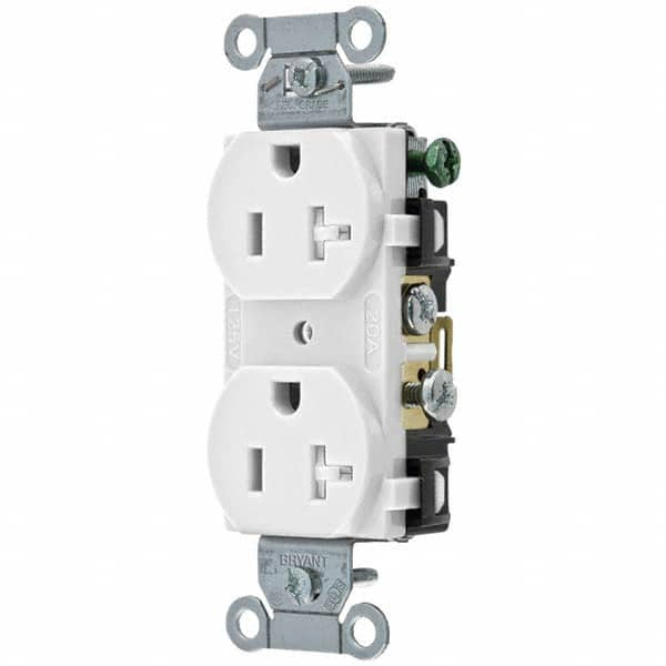 Bryant Electric - Straight Blade Receptacles Receptacle Type: Duplex Receptacle Grade: Commercial - Industrial Tool & Supply