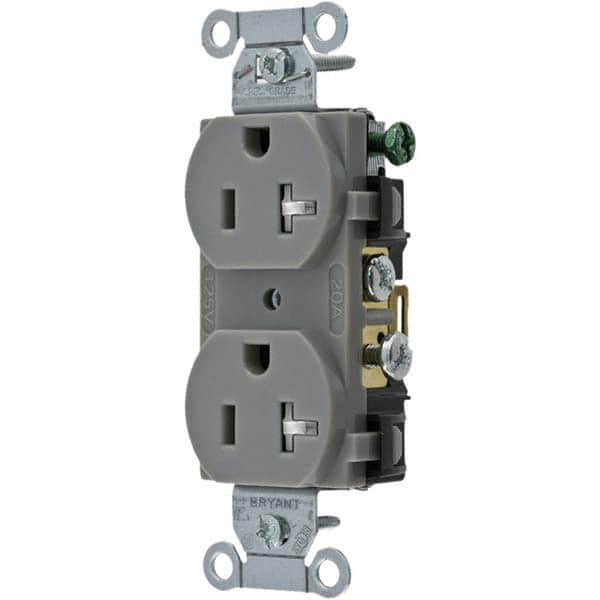 Bryant Electric - Straight Blade Receptacles Receptacle Type: Duplex Receptacle Grade: Commercial - Industrial Tool & Supply