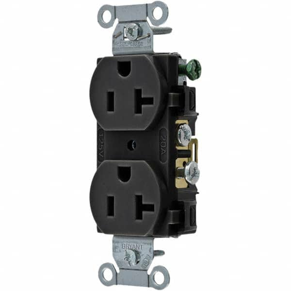 Bryant Electric - Straight Blade Receptacles Receptacle Type: Duplex Receptacle Grade: Commercial - Industrial Tool & Supply