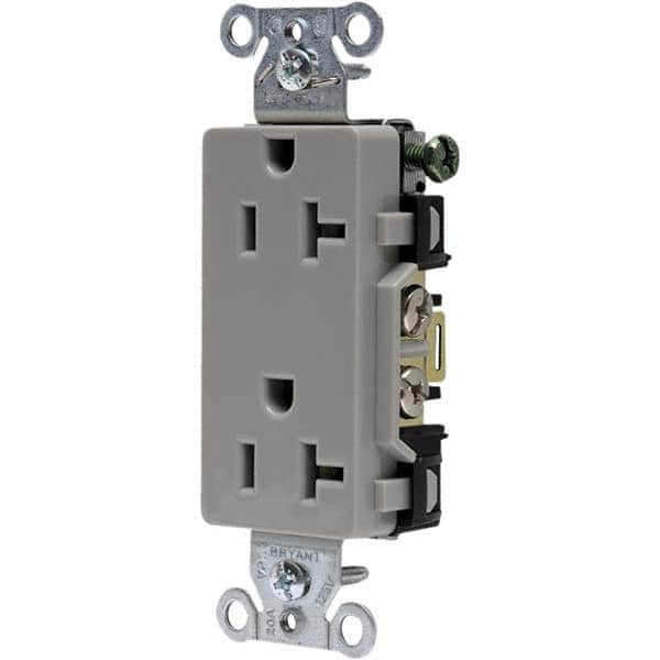 Bryant Electric - Straight Blade Receptacles Receptacle Type: Duplex Receptacle Grade: Commercial - Industrial Tool & Supply