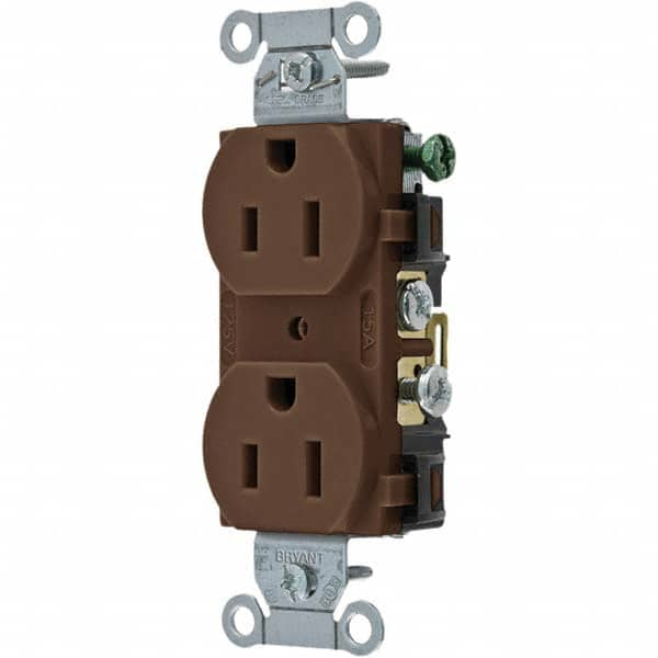 Bryant Electric - Straight Blade Receptacles Receptacle Type: Duplex Receptacle Grade: Commercial - Industrial Tool & Supply