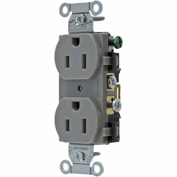 Bryant Electric - Straight Blade Receptacles Receptacle Type: Duplex Receptacle Grade: Commercial - Industrial Tool & Supply