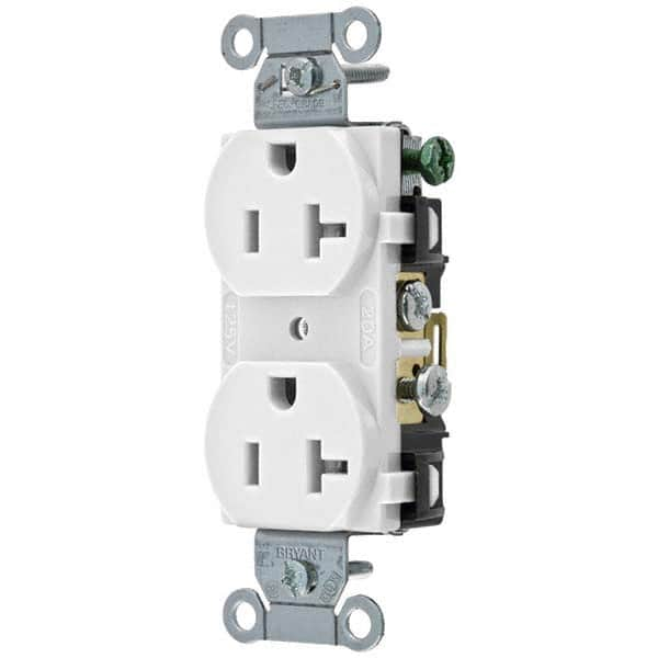 Bryant Electric - Straight Blade Receptacles Receptacle Type: Duplex Receptacle Grade: Commercial - Industrial Tool & Supply