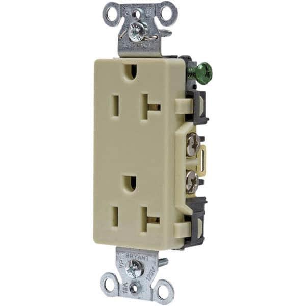 Bryant Electric - Straight Blade Receptacles Receptacle Type: Duplex Receptacle Grade: Commercial - Industrial Tool & Supply