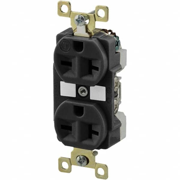 Bryant Electric - Straight Blade Receptacles Receptacle Type: Duplex Receptacle Grade: Industrial - Industrial Tool & Supply