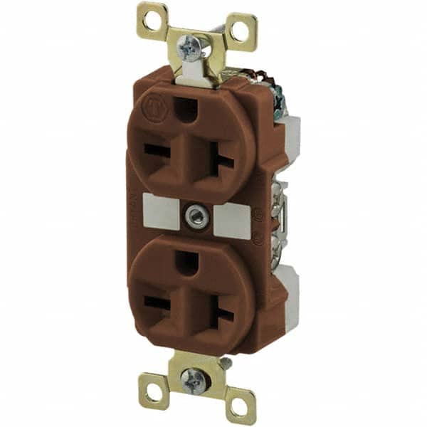 Bryant Electric - Straight Blade Receptacles Receptacle Type: Duplex Receptacle Grade: Industrial - Industrial Tool & Supply