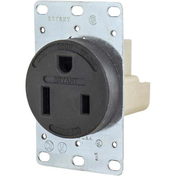 Bryant Electric - Straight Blade Receptacles Receptacle Type: Single Receptacle Grade: Industrial - Industrial Tool & Supply