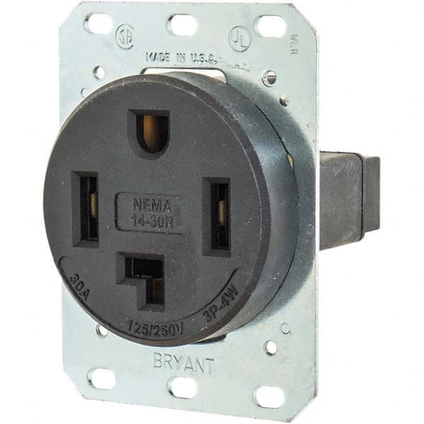 Bryant Electric - Straight Blade Receptacles Receptacle Type: Single Receptacle Grade: Industrial - Industrial Tool & Supply