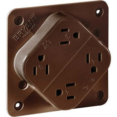 Bryant Electric - Straight Blade Receptacles Receptacle Type: Fourplex Receptacle Grade: Industrial - Industrial Tool & Supply