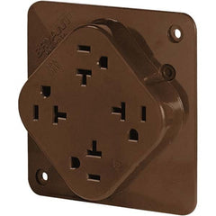 Bryant Electric - Straight Blade Receptacles Receptacle Type: Fourplex Receptacle Grade: Industrial - Industrial Tool & Supply