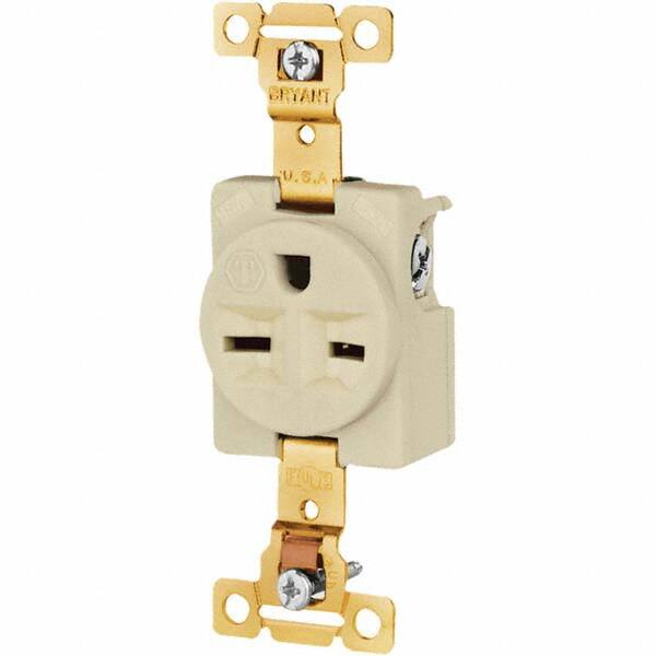 Bryant Electric - Straight Blade Receptacles Receptacle Type: Single Receptacle Grade: Industrial - Industrial Tool & Supply