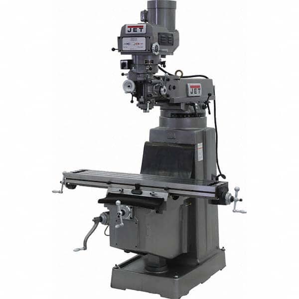 Jet - Knee Milling Machines Spindle Speed Control: Electronic Variable Speed Table Length (Inch): 10 - Industrial Tool & Supply