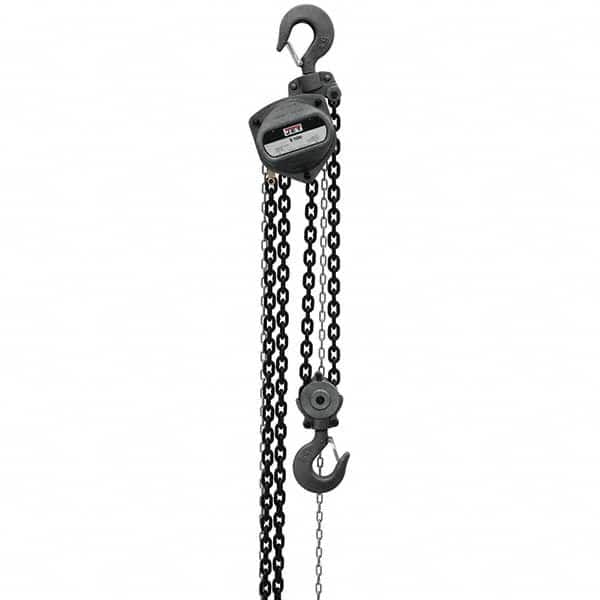 Jet - 10,000 Lb Capacity, 50' Lift Height, Manual Chain Hoist - Industrial Tool & Supply