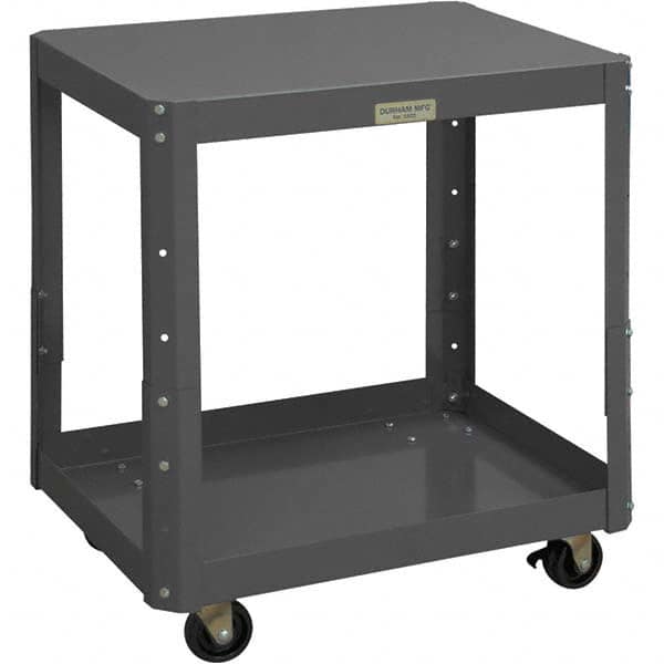 Durham - Stationary Work Benches, Tables Type: Machine Work Table Top Material: 16 Gauge Steel - Industrial Tool & Supply