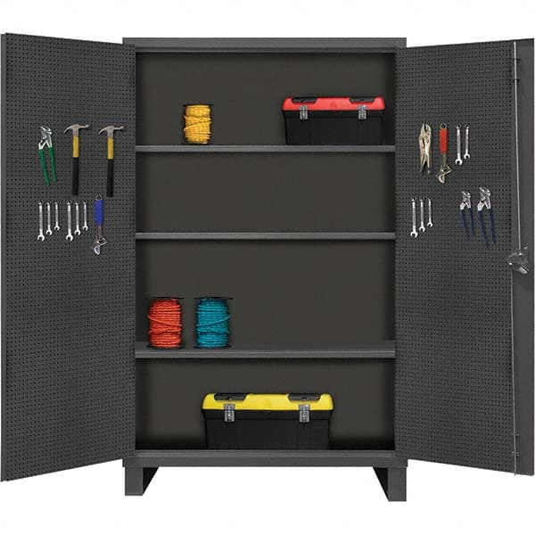 Durham - 3 Shelf Pegboard Storage Cabinet - Industrial Tool & Supply