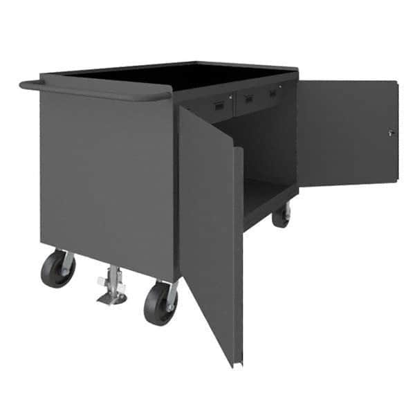 Durham - Mobile Work Benches Type: Cabinet Bench Length: 54-1/8 (Inch) - Industrial Tool & Supply