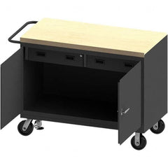 Durham - Mobile Work Benches Type: Cabinet Bench Length: 54-1/8 (Inch) - Industrial Tool & Supply