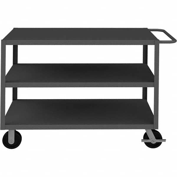 Durham - 3,000 Lb Capacity, 24-1/4" Wide x 54-1/4" Long x 37-7/16" High Heavy Duty Service Cart - Industrial Tool & Supply