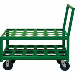 Durham - 1,400 Lb Capacity, 24-1/4" Wide x 39" Long x 37-1/2" High Medical Cylinder Cart - Industrial Tool & Supply