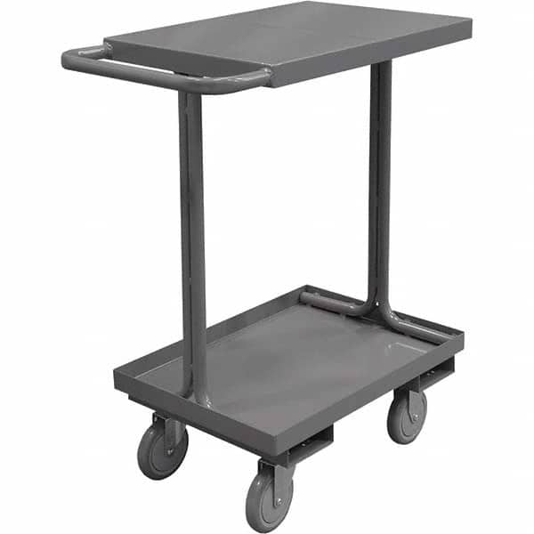 Durham - 1,200 Lb Capacity, 18" Wide x 42" Long x 35-13/16" High Access Shelf Cart - Industrial Tool & Supply