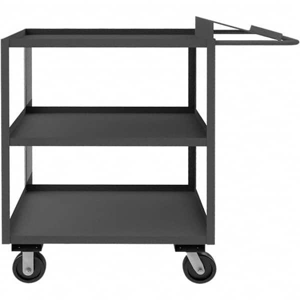 Durham - 3,000 Lb Capacity, 24-1/4" Wide x 75-1/4" Long x 51-1/16" High Order Picking Cart - Industrial Tool & Supply