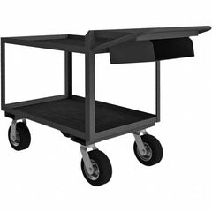 Durham - 1,200 Lb Capacity, 24-1/4" Wide x 64-3/8" Long x 38" High Mobile Cart - Industrial Tool & Supply