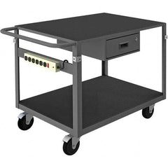 Durham - 1,000 Lb Capacity, 25-1/8" Wide x 42-11/16" Long x 31" High Instrument Cart - Industrial Tool & Supply