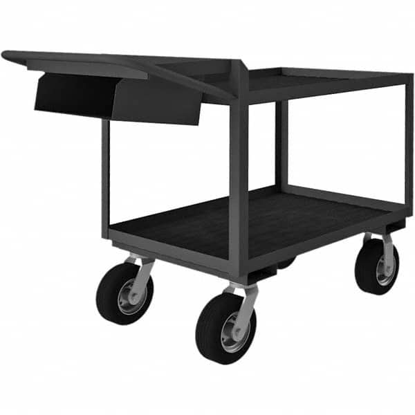 Durham - 1,200 Lb Capacity, 24-1/4" Wide x 52-3/8" Long x 38" High Mobile Cart - Industrial Tool & Supply