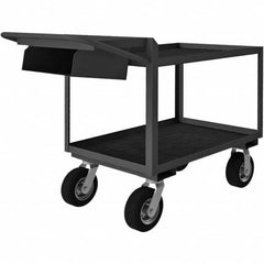 Durham - 1,200 Lb Capacity, 24-1/4" Wide x 52-3/8" Long x 38" High Mobile Cart - Industrial Tool & Supply